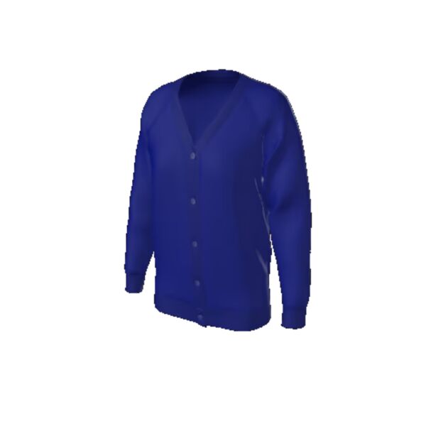 School Cardigan Royal  Thumbnail